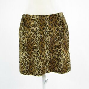 Britt Ryan brown gold cheetah skirt 4